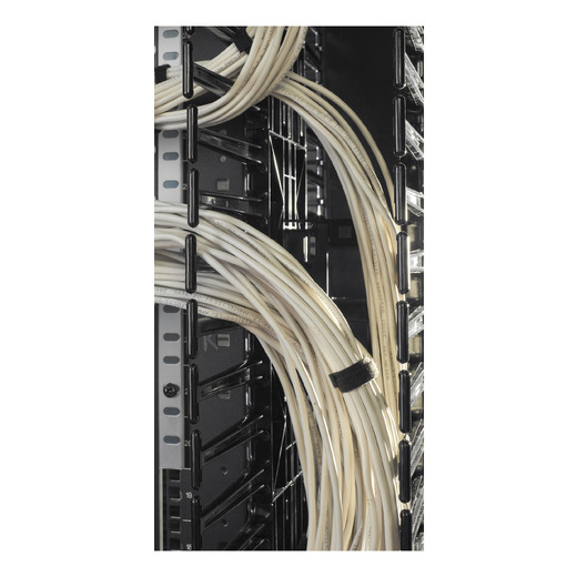 Valueline, Vertical Cable Manager for 2 & 4 Post Racks, 84"H X 12"W, Double-Sided with Doors