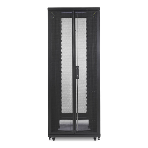 APC NetShelter SV, Server Rack Enclosure, 42U, Black, 2057H x 800W x 1060D mm with Roof, Castors, Feet, 4 Brackets, Bottom and Side Panels