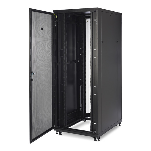 APC NetShelter SV, Server Rack Enclosure, 42U, Black, 2057H x 800W x 1060D mm with Roof, Castors, Feet, 4 Brackets, Bottom and Side Panels