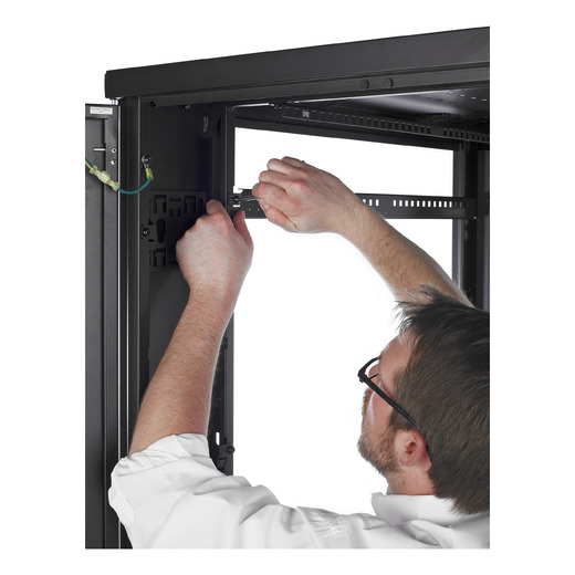 NetShelter SV 42U 600mm Wide x 1060mm Deep Enclosure with Sides, Black, Single Rack Unassembled
