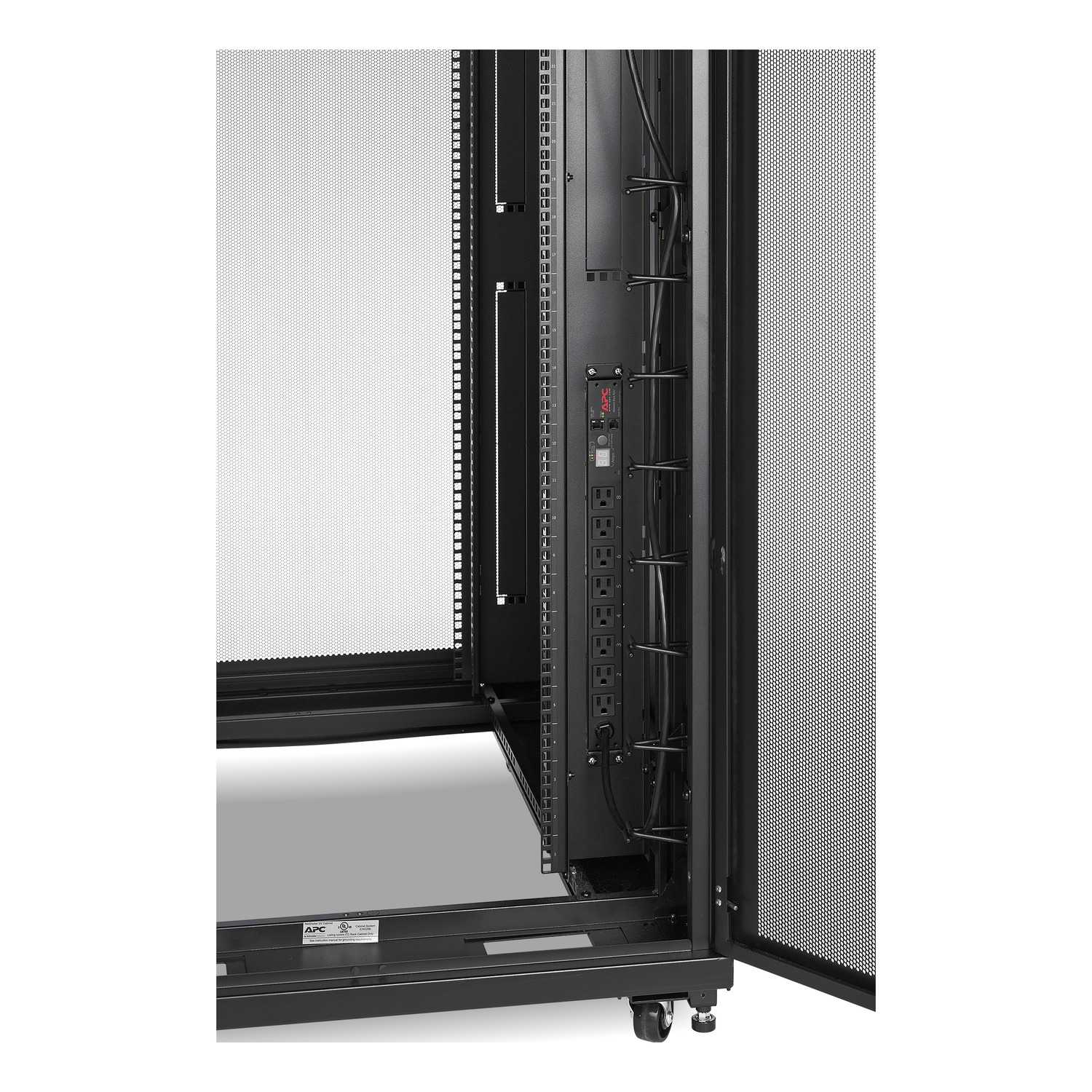 APC NetShelter SV, Server Rack Enclosure, 48U, 800W x 1060D mm, with Sides, Black View 22