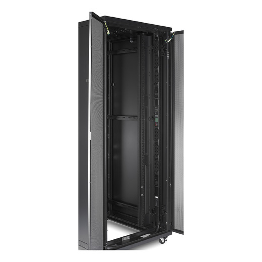 APC NetShelter SV, Server Rack Enclosure, 42U, Black, 2057H x 800W x 1060D mm with Roof, Castors, Feet, 4 Brackets, Bottom and Side Panels