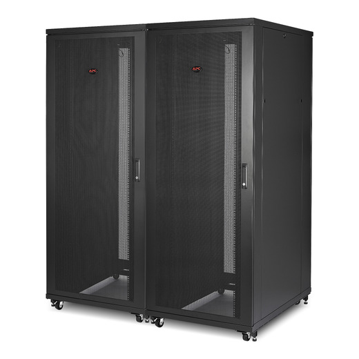APC NetShelter SV, Server Rack Enclosure, 42U, Black, 2057H x 800W x 1060D mm with Roof, Castors, Feet, 4 Brackets, Bottom and Side Panels