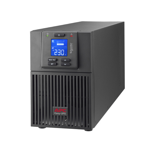 APC Easy UPS On-Line, 1000VA/800W, Tower, 230V, 3x IEC C13 outlets, Intelligent Card Slot, LCD Front Left