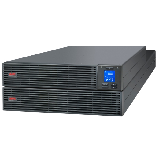 APC Easy UPS On-Line, 5kVA/5kW, Rackmount 4U, 230V, Hard wire 3-wire(1P+N+E) outlet, Intelligent Card Slot, LCD, W/ Rail Kit Front Left