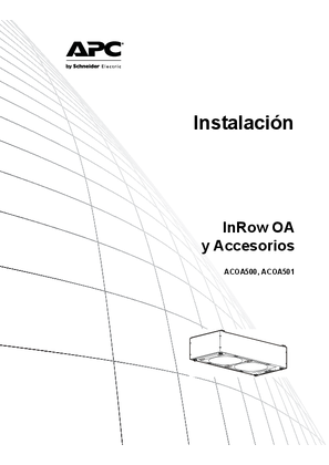 Manual de instalación de InRow® OA