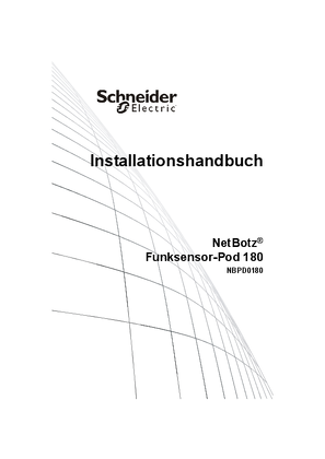 NetBotz Wireless Sensor Pod 180 Installation Guide