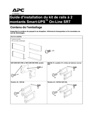 Installation guide Smart-UPS Online SRTRK3