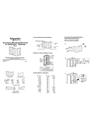 Accessory Mounting Brackets for NetShelter™ Cabinets