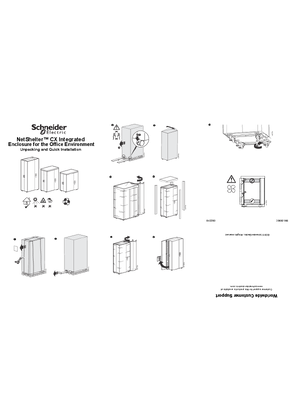 NetShelter CX Integrated Enclosure for the Office Environment Unpacking Sheet
