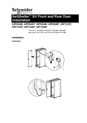 NetShelter SV Front and Rear Door Installation Sheet