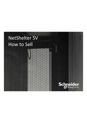 NetShelter SV Product How to Sell