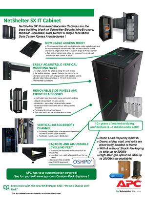 NetShelter SX IT Cabinet for Data Center and Micro Data Center Architectures