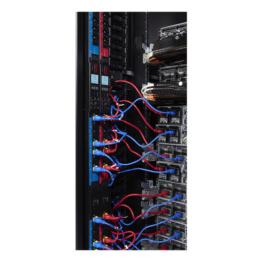 Power Cord Kit (6 ea), Locking, C13 to C14, 0.6m, North America, Red