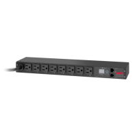 APC NetShelter Rack PDU, Switched, 1U, 1.4kW 120V 15A, (8)NEMA 5-15P outlets