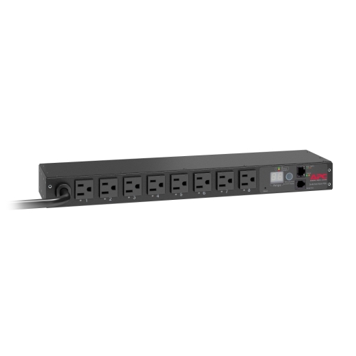 APC NetShelter Rack PDU, Switched, 1U, 1.4kW 120V 15A, (8)NEMA 5-15P outlets