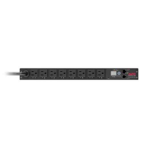 APC NetShelter Rack PDU, Switched, 1U, 1.4kW 120V 15A, (8)NEMA 5-15P outlets