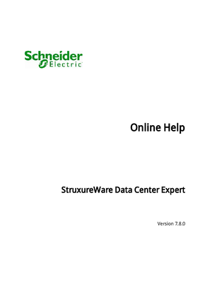 StruxureWare Data Center Expert v7.7.1 Virtual Appliance Online Help