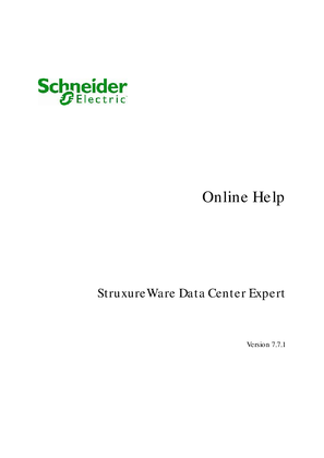 StruxureWare Data Center Expert v7.7.1 Virtual Appliance Online Help