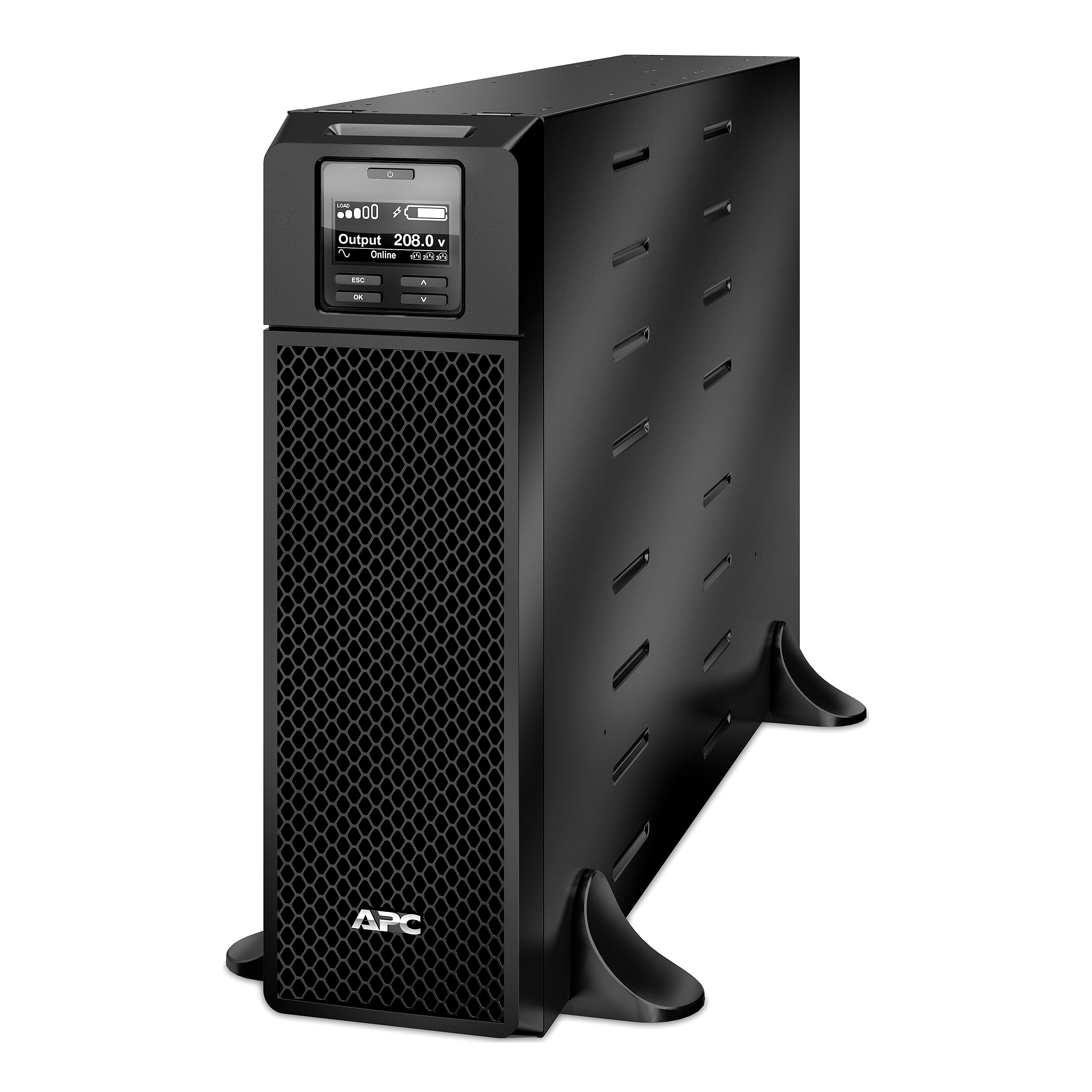 APC Smart-UPS On-Line, 5.4kVA, Tower, 208V, 2x L6-20R+2x L6-30R NEMA outlets, Network Card+SmartSlot, Extended runtime, W/O rail kit