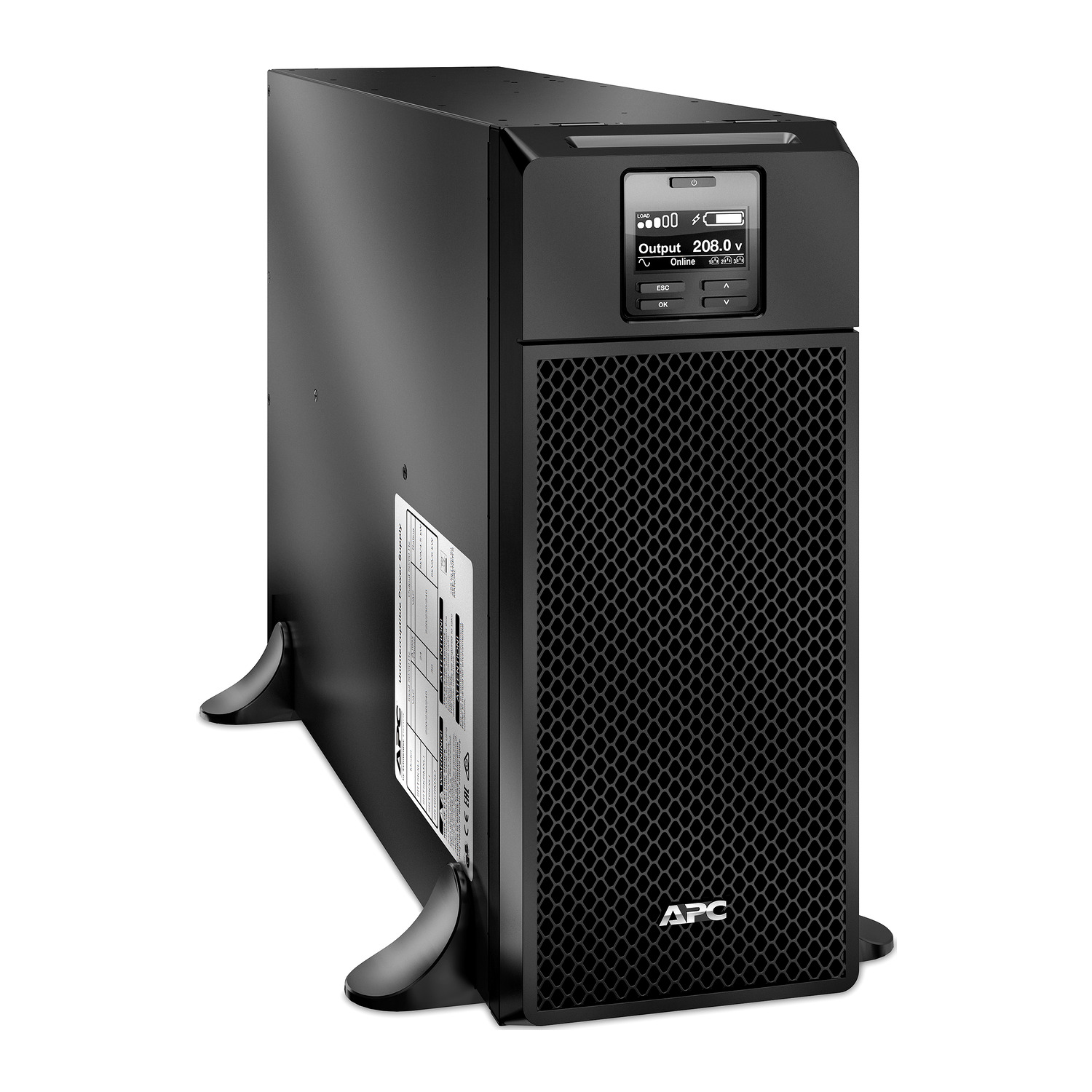 APC Smart-UPS On-Line, 6kVA/6kW, Tower, 208V, 2x L6-20R+3x L6-30R