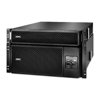 APC Smart-UPS On-Line, 6kVA/6kW, Rackmount 6U, 208V, 12x 5-20R+2x L6-20R+2x L6-30R NEMA, Network Card+SmartSlot, W/ transformer 208V-120V, W/ rail kit
