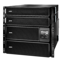 APC Smart-UPS On-Line, 10kVA/10kW, Rackmount 10U, 208V, 24x 5-20R+4x L6-30R NEMA, Network Card+SmartSlot, W/ rail kit, W/ 2 transformer 208V to 120V