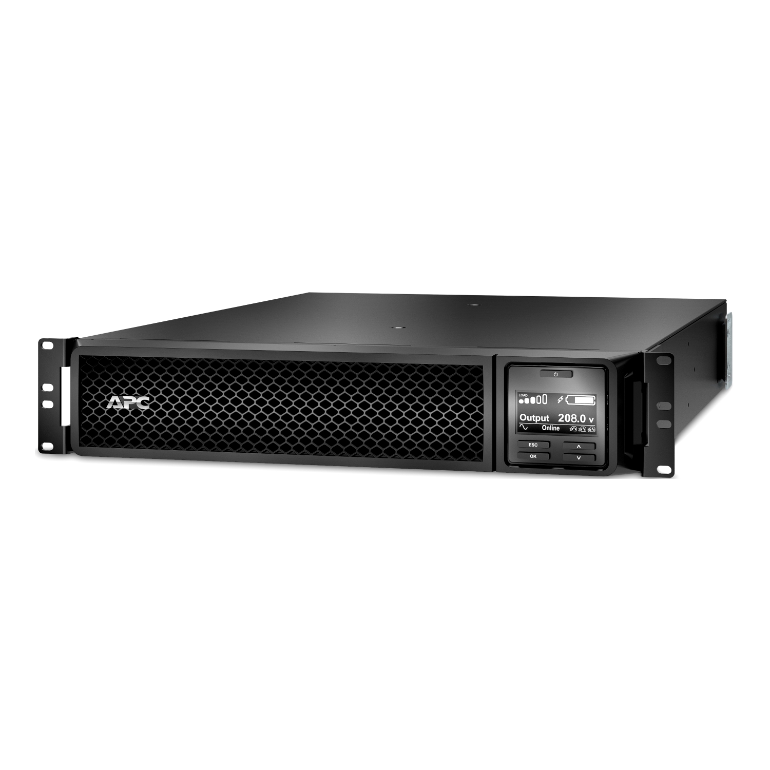 APC Smart-UPS On-Line, 3kVA, Rackmount 2U, 208V, 2x L6-20R+1x L6-30R NEMA outlets, SmartSlot, Extended runtime, W/ rail kit [TAA]