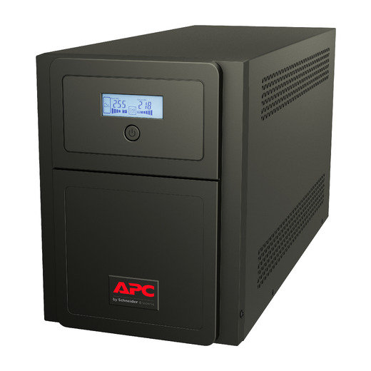 APC Easy UPS 1 Ph Line Interactive, 3kVA, Tower, 230V, 6 IEC C13 outlets, AVR, Dry Contact, LCD, Without Network Card support Front Left