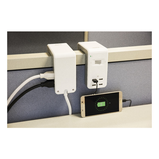 APC SurgeArrest Essential Multi-Use 6 Outlet with 4 Port 4.8A USB Charger White 120V