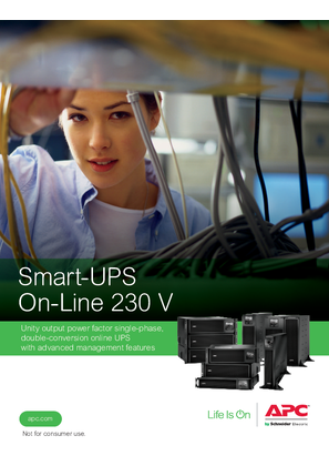 Smart-UPS On-Line 230V Family Brochure