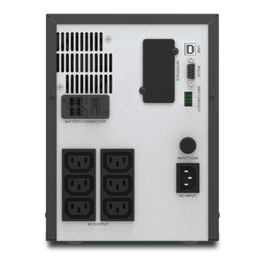 APC Easy UPS 1 Ph Line Interactive, 2000VA, Tower, 230V, 6 IEC C13 outlets,  AVR, Intelligent Card Slot + Dry Contact, LCD - APC Denmark