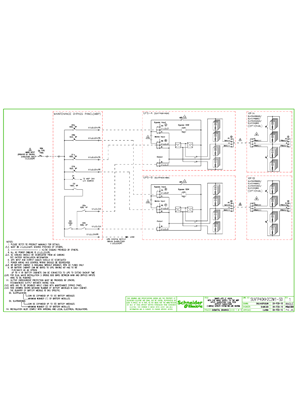SUVTP40KH2C2M1-SD - System One Line Diagram, Dual mains with Single mains MBP input