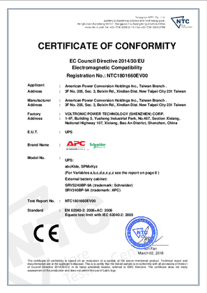 EMC Certificate & Report