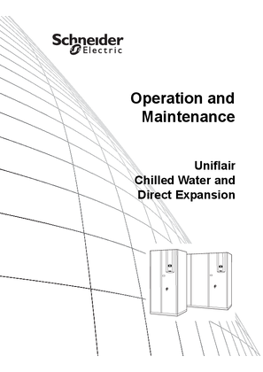 Uniflair Chilled Water and Direct Expansion Operation and Maintenance Manual