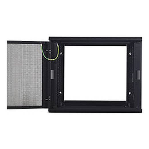 APC NetShelter 9U Wallmount Rack Cabinet Single Hinged Switch Depth Unassembled