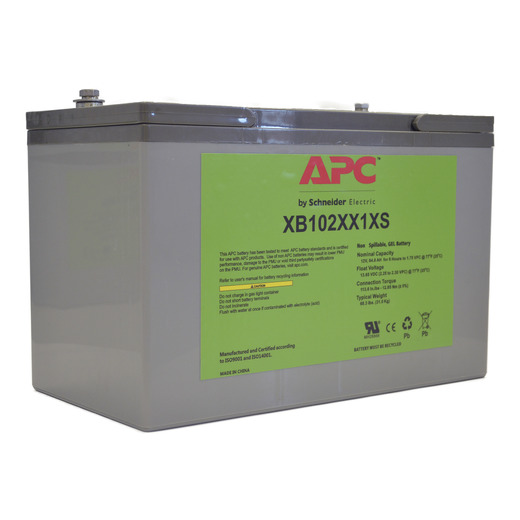 SmartUPS Industrial Battery 100Ah 12VDC Extended Temperature Shelf Mount