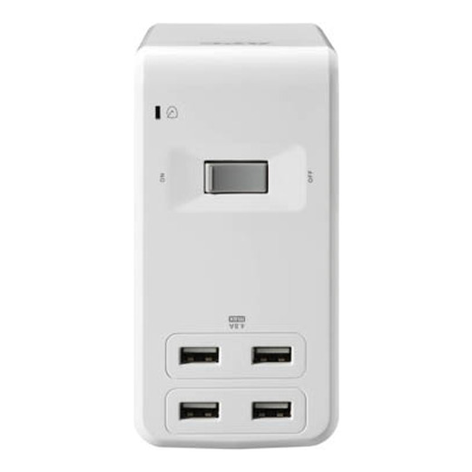 APC SurgeArrest Essential Multi-Use 6 Outlet with 4 Port 4.8A USB Charger White 120V