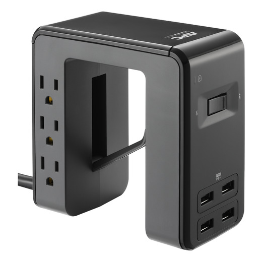 APC SurgeArrest Essential Multi-Use 6 Outlet with 4 Port 4.8A USB Charger 120V