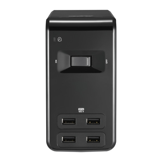 APC SurgeArrest Essential Multi-Use 6 Outlet with 4 Port 4.8A USB Charger 120V