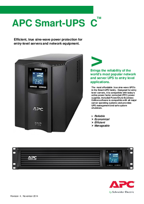 Smart-UPS C Brochure LCD 230V (SMC)