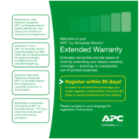 Warranty extension service pack, for new product purchase, 1yr, level 07