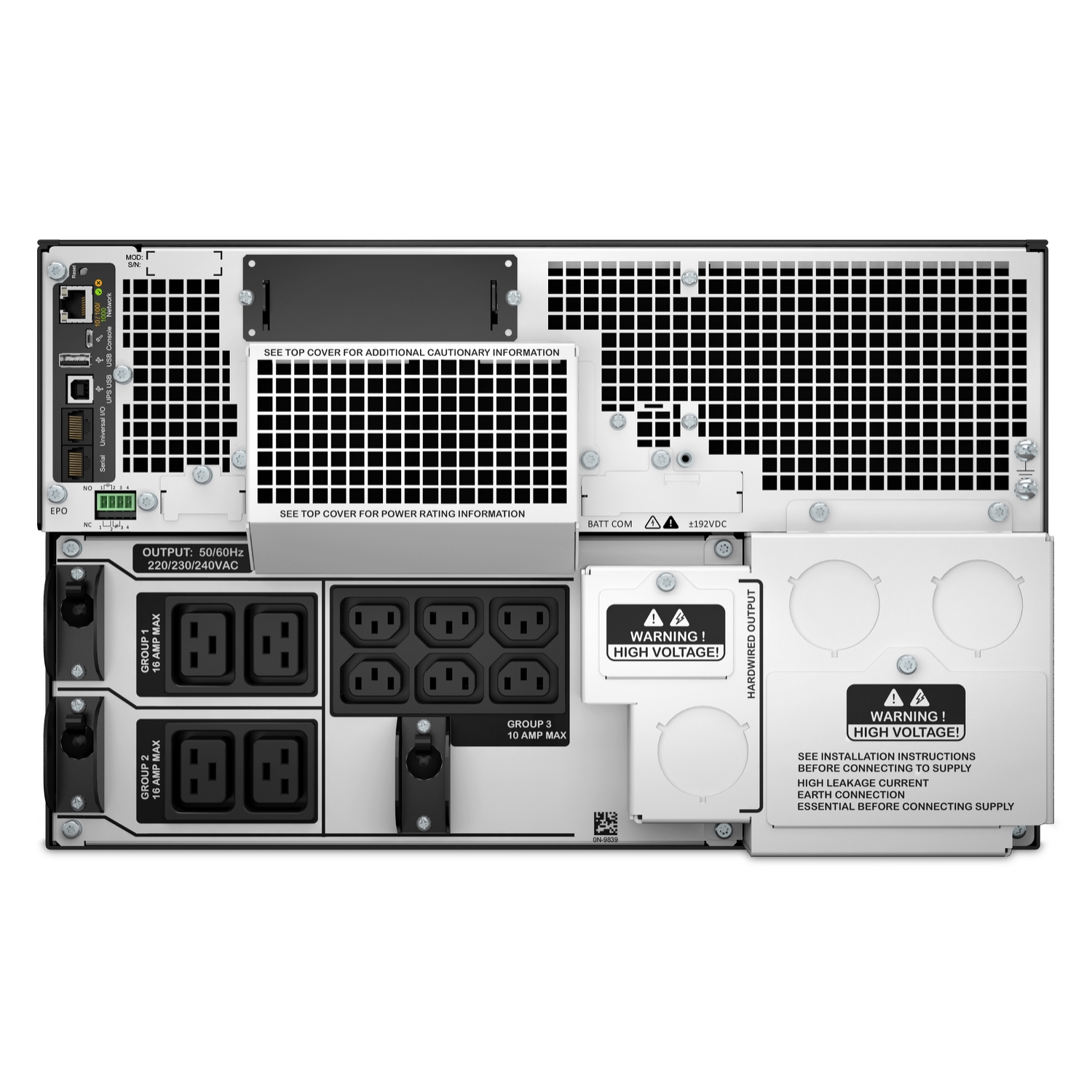 APC Smart-UPS On-Line, 8kVA/8kW, Rackmount 6U, 230V 3:1 and 1:1