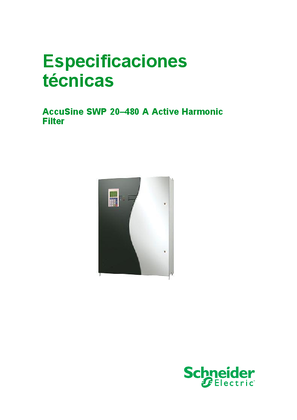 Accusine SWP 20-480 A Especificaciones técnicas