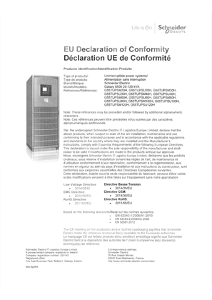 Galaxy 5500 EU Declaration of Conformity