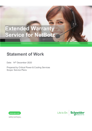 Extended Warranty Service for NetBotz