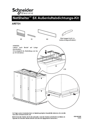 NetShelter SX External Air Sealing Kit