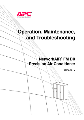 NetworkAIR FM-DX 40KW 50Hz Operation Manual