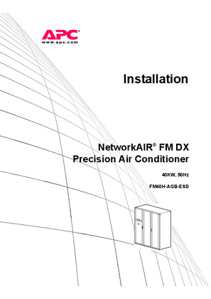 NetworkAIR FM DX 40 KW 50 Hz Installation Manual