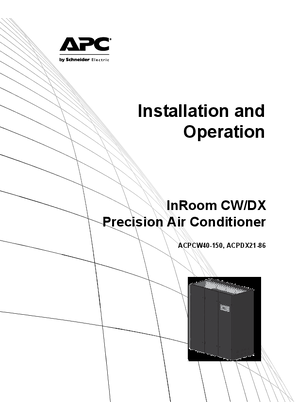 InRoom Precision Air Conditioner 50Hz Installation